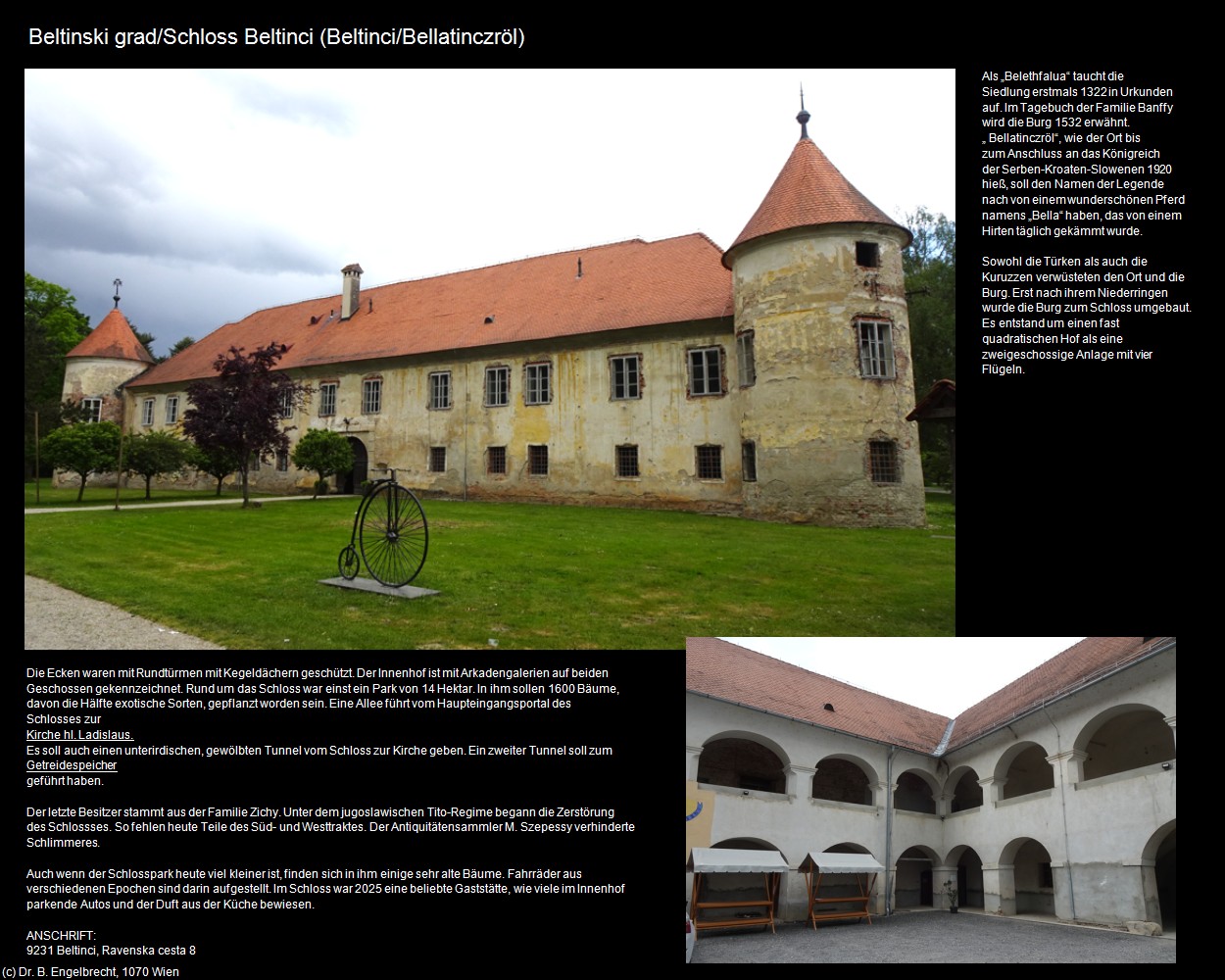 Schloss Beltinci (Beltinci/Bellatinczröl) in Kulturatlas-SLOWENIEN(c)B.Engelbrecht