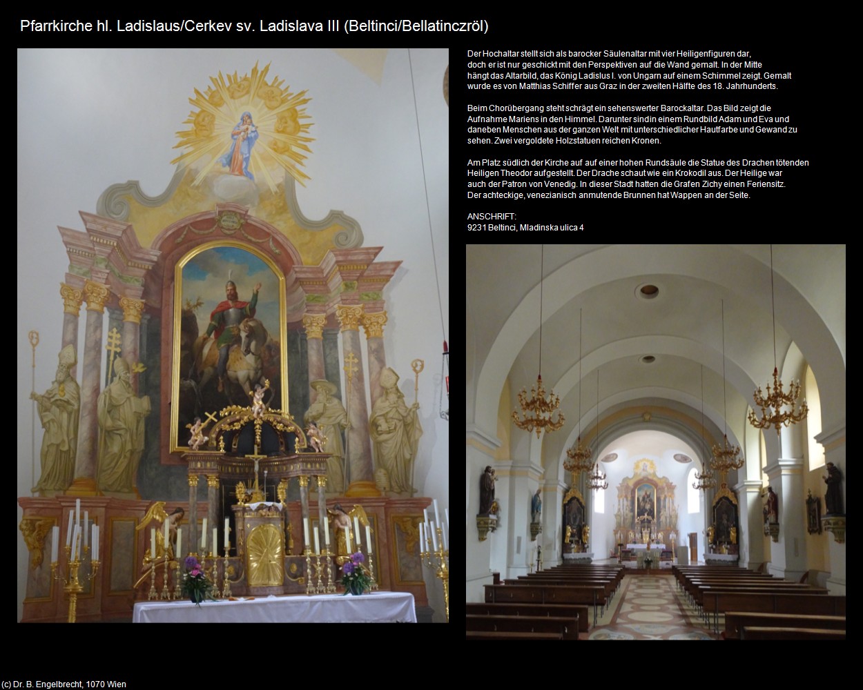 Pfk. hl. Ladislaus III (Beltinci/Bellatinczröl) in Kulturatlas-SLOWENIEN