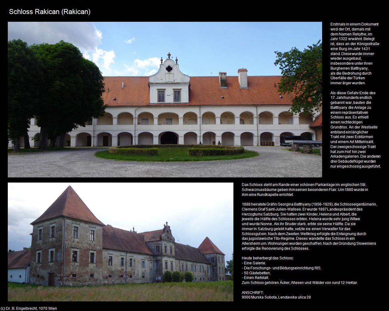 Schloss Rakican (Murska Sobota) in Kulturatlas-SLOWENIEN