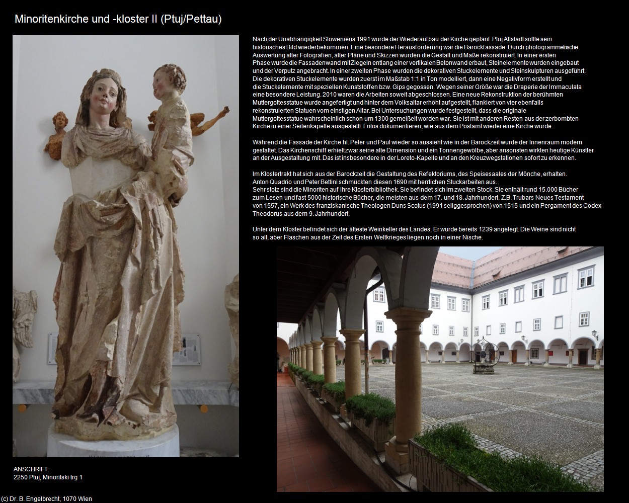Minoritenkirche und -kloster II (Ptuj/Pettau) in Kulturatlas-SLOWENIEN