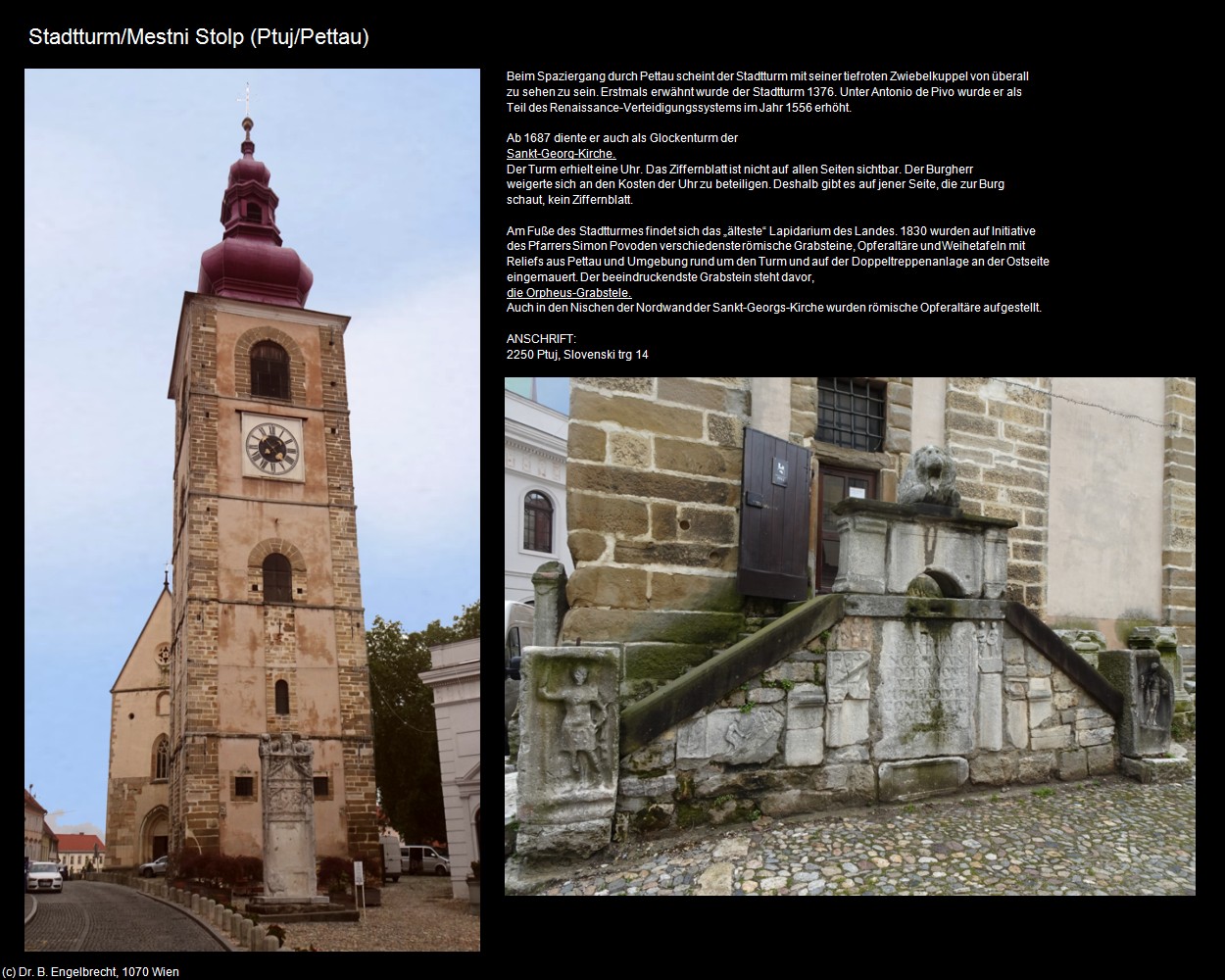 Stadtturm (Ptuj/Pettau) in Kulturatlas-SLOWENIEN(c)B.Engelbrecht