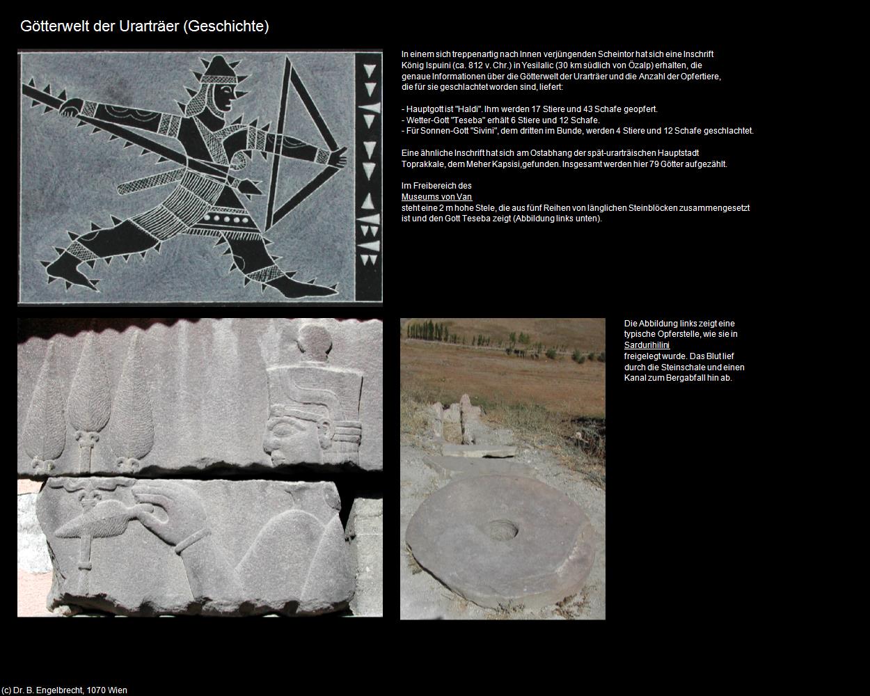 Götterwelt der Urarträer  (Türkei-Geschichte) in TÜRKEI(c)B.Engelbrecht