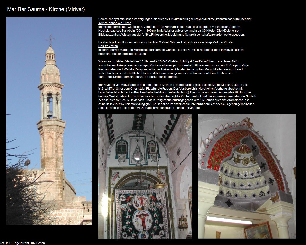 Mar Bar Sauma - Kirche (Midyat) in TÜRKEI(c)B.Engelbrecht