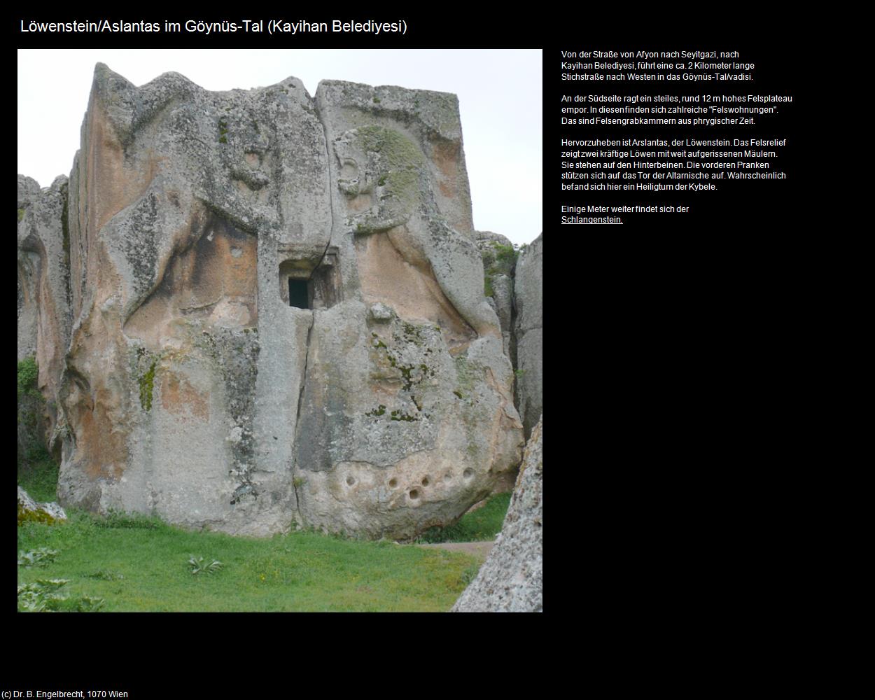 Löwenstein/Aslantas im Göynüs-Tal (Kayihan Belediyesi) in TÜRKEI(c)B.Engelbrecht