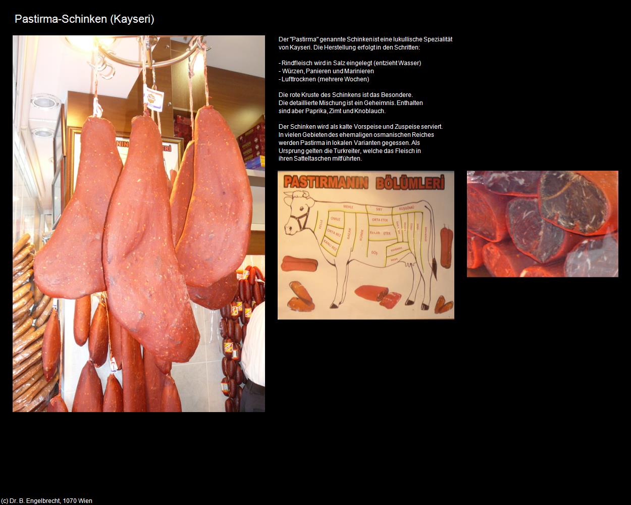 Pastirma-Schinken (Kayseri) in TÜRKEI