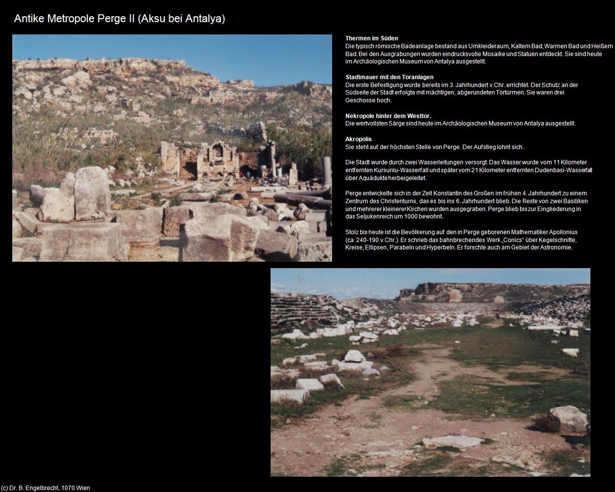 Antike Metropole Perge II (Aksu) (Antalya) in TÜRKEI