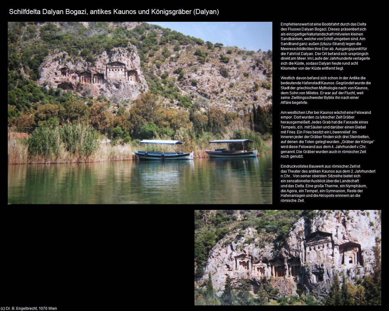 Schilfdelta und Königsgräber (Dalyan) in TÜRKEI