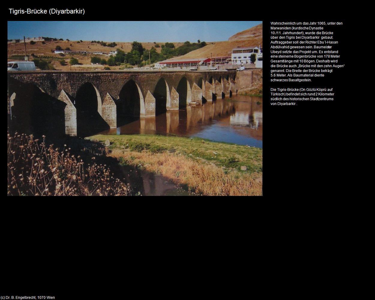 Tigris-Brücke (Diyarbakir) in TÜRKEI