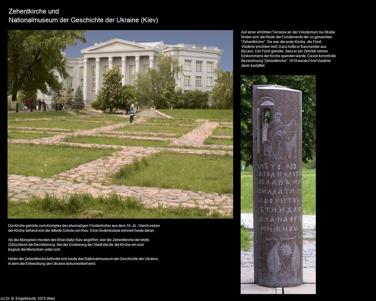 Zehentkirche und Nationalmuseum der Geschichte (Kiev) in UKRAINE