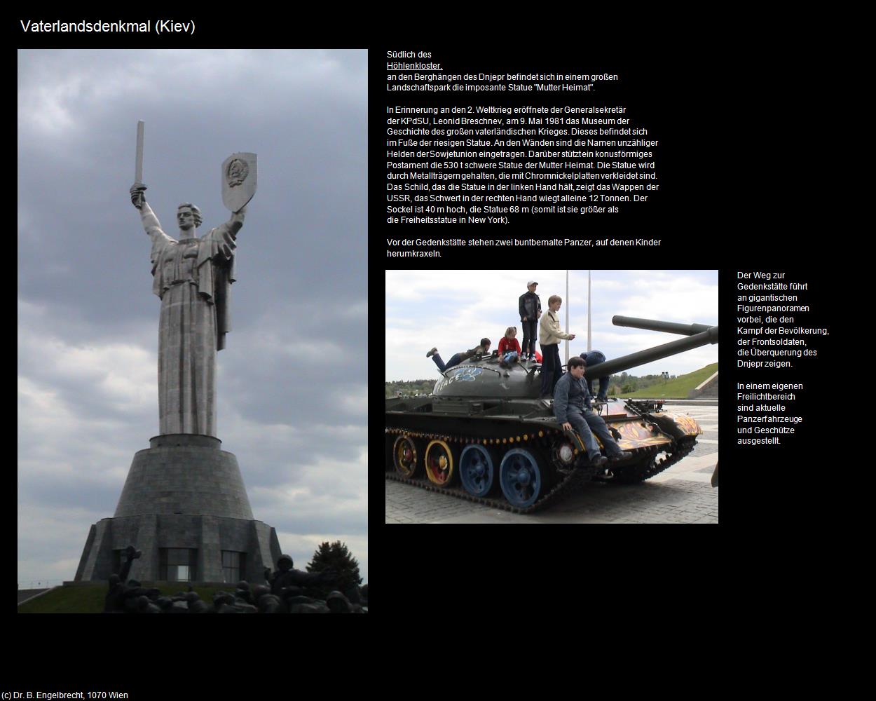 Vaterlandsdenkmal  (Kiev) in UKRAINE(c)B.Engelbrecht