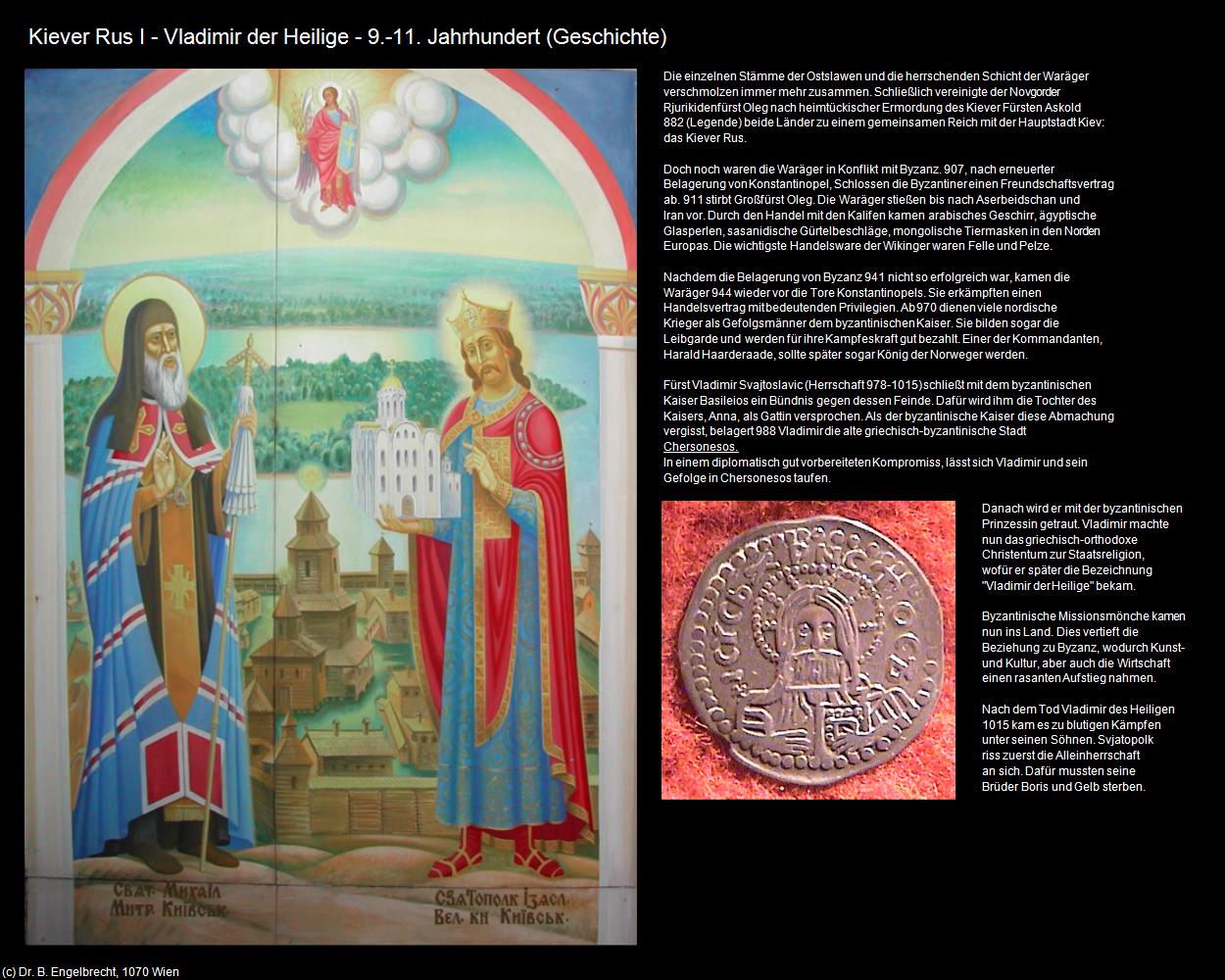 Kiever Rus - Vladmimir der Heilige 9.-11. Jh.  (+UKRAINE-Geschichte) in UKRAINE(c)B.Engelbrecht
