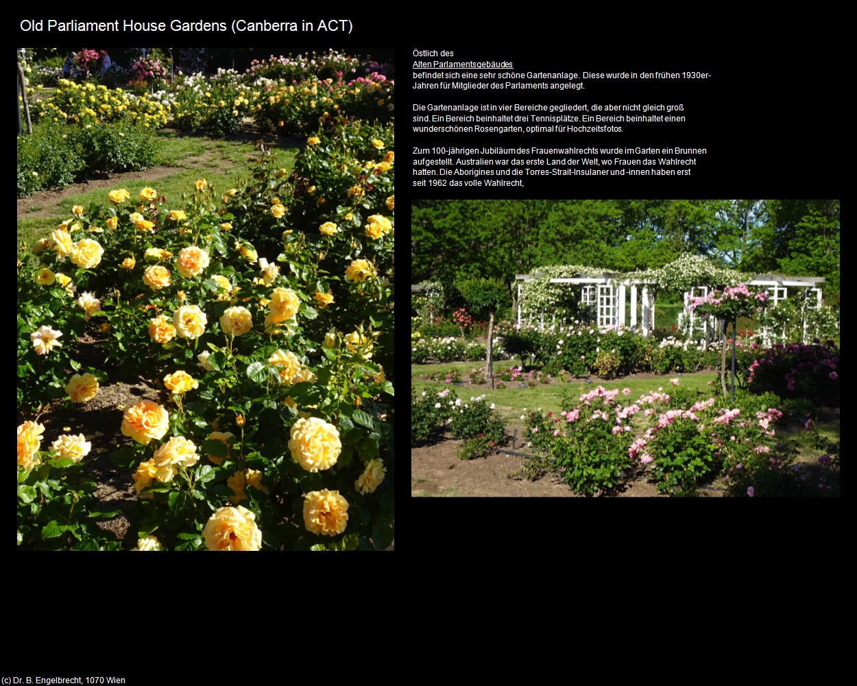 Old Parliament House Gardens (Canberra in AUS-ACT) in Kulturatlas-AUSTRALIEN(c)B.Engelbrecht