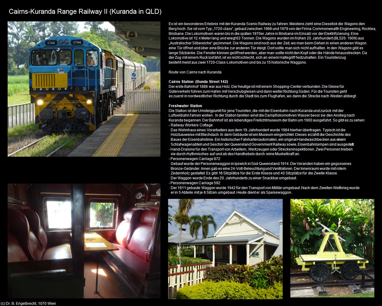 Cairns-Kuranda Range Railway II (Kuranda in AUS-QLD) in Kulturatlas-AUSTRALIEN