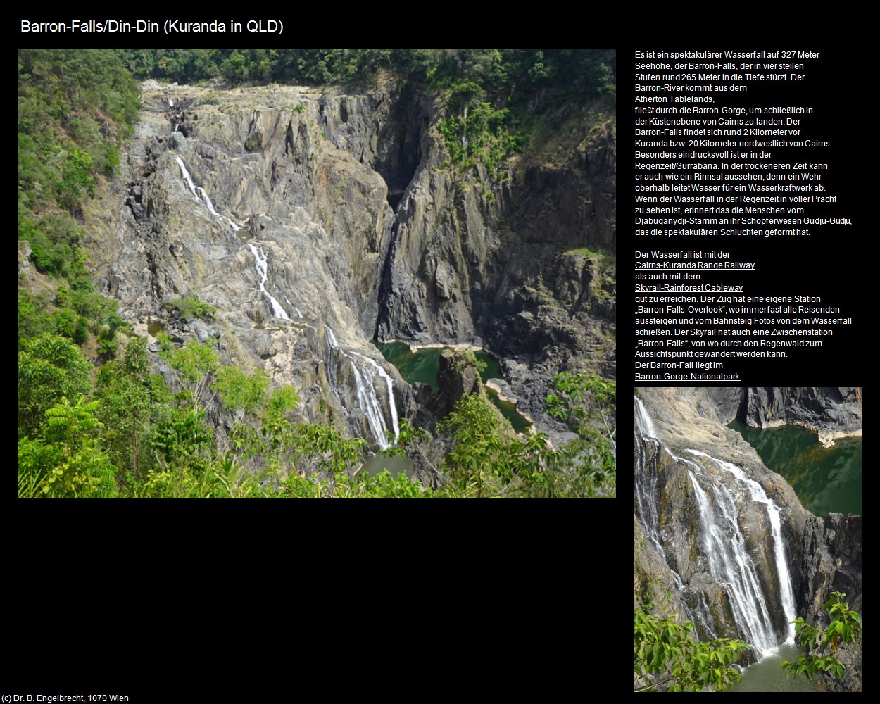Barron-Falls/Din-Din (Kuranda in AUS-QLD) in Kulturatlas-AUSTRALIEN(c)B.Engelbrecht