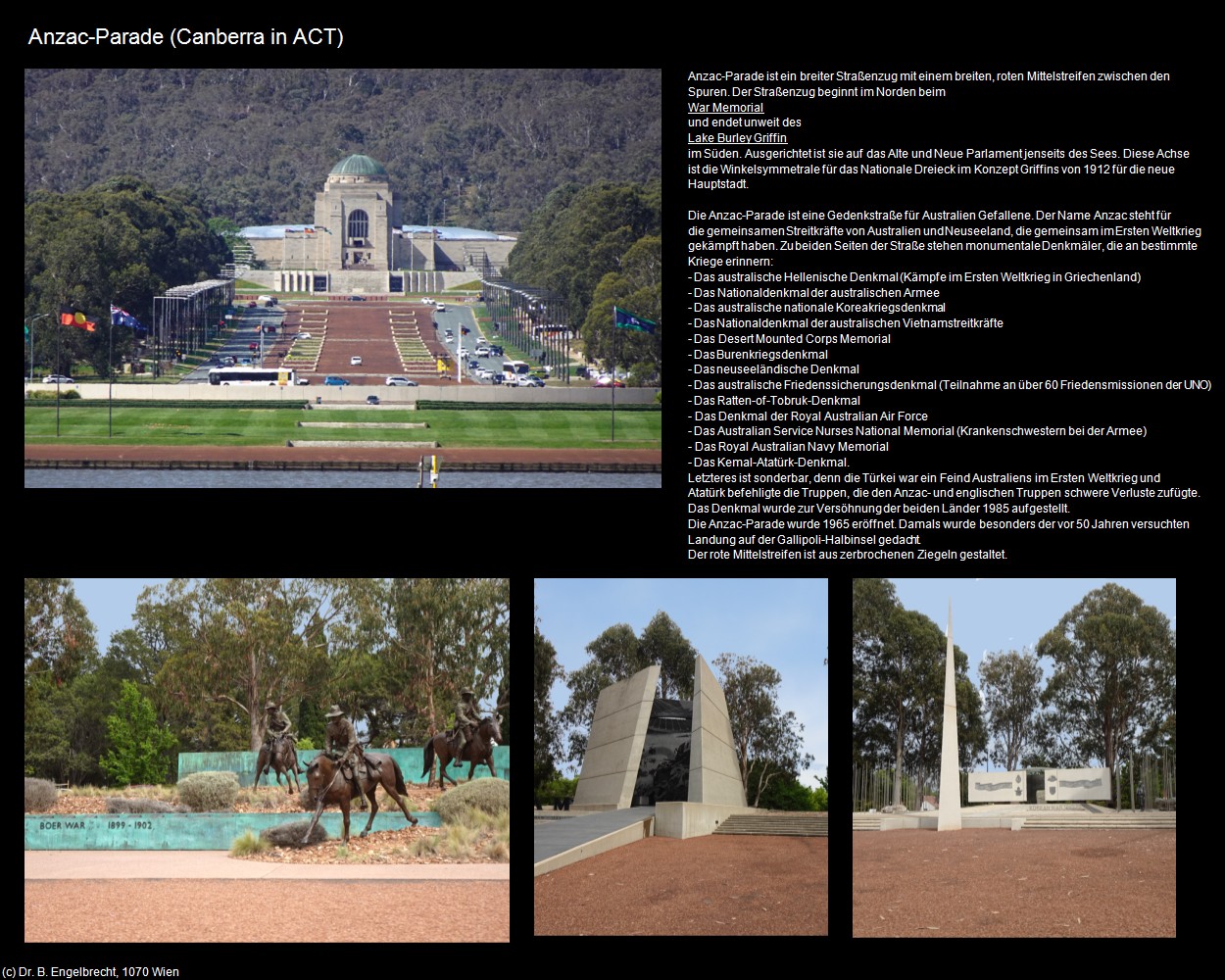 Anzac-Parade (Canberra in AUS-ACT) in Kulturatlas-AUSTRALIEN(c)B.Engelbrecht