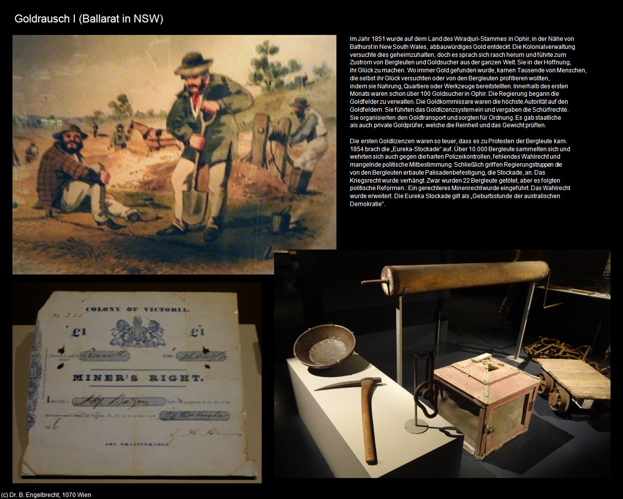 Goldrausch I  (Ballarat in AUS-NSW) in Kulturatlas-AUSTRALIEN