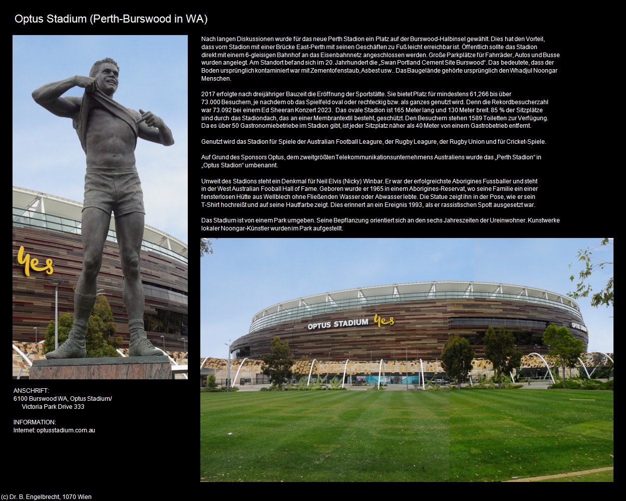 Optus Stadium (Burswood) (Perth in AUS-WA) in Kulturatlas-AUSTRALIEN
