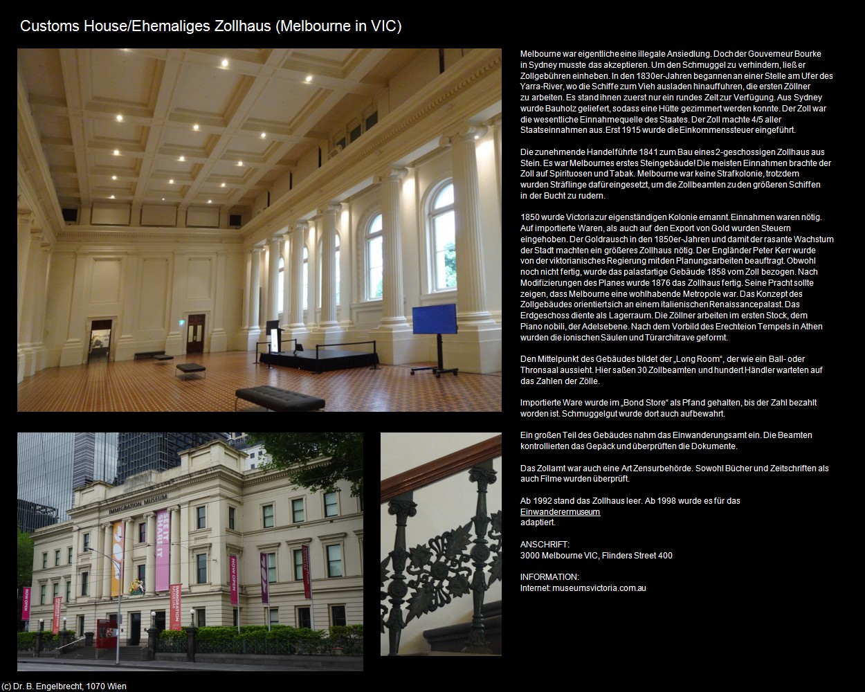 Customs House/Ehem. Zollhaus (Melbourne in AUS-VIC) in Kulturatlas-AUSTRALIEN(c)B.Engelbrecht