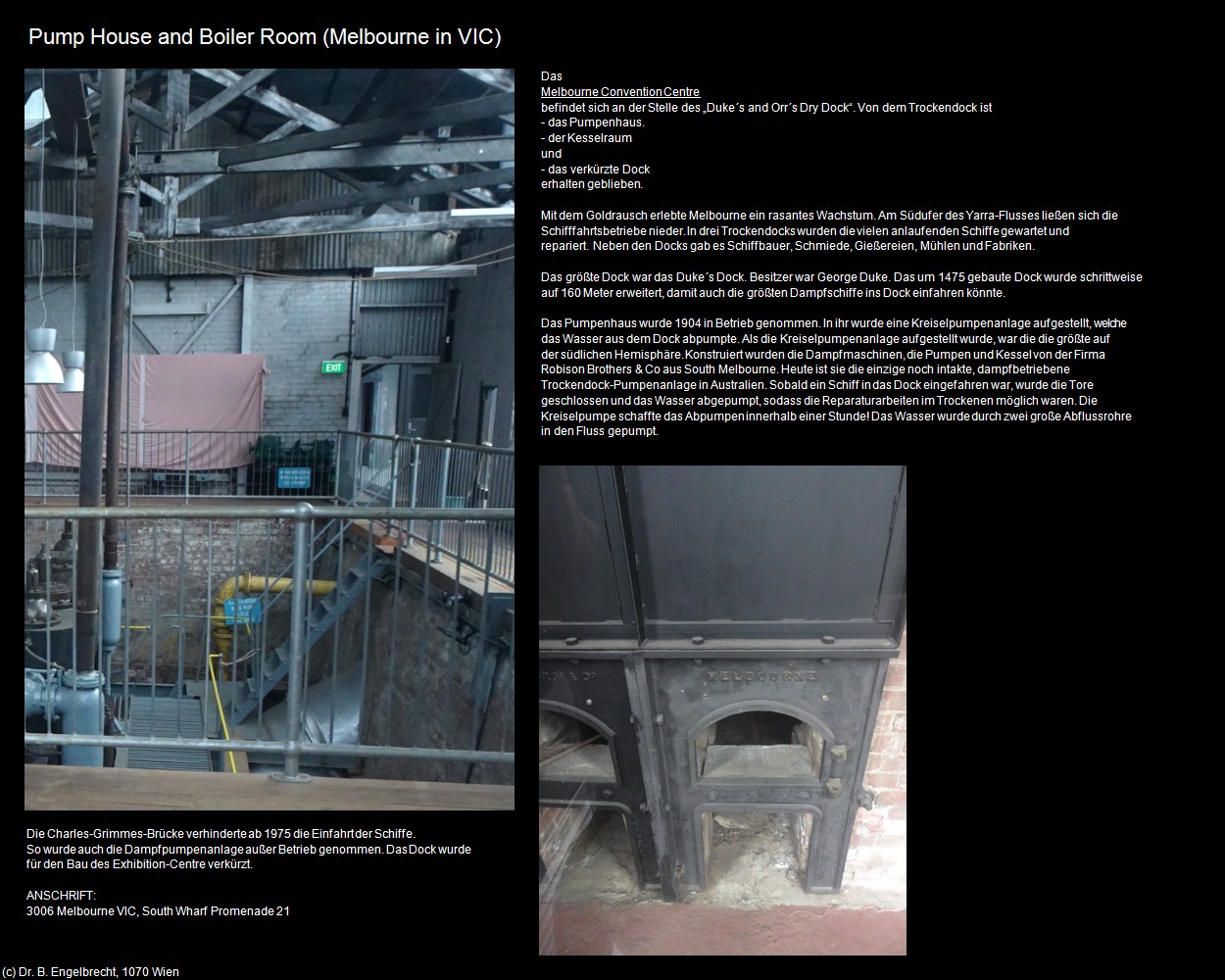 Pump House and Boiler Room (Melbourne in AUS-VIC) in Kulturatlas-AUSTRALIEN(c)B.Engelbrecht