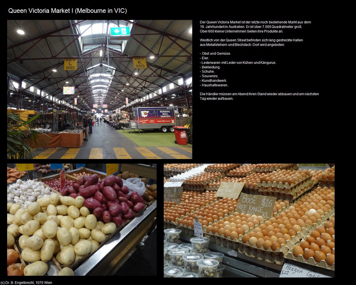 Queen Victoria Market I (Melbourne in AUS-VIC) in Kulturatlas-AUSTRALIEN