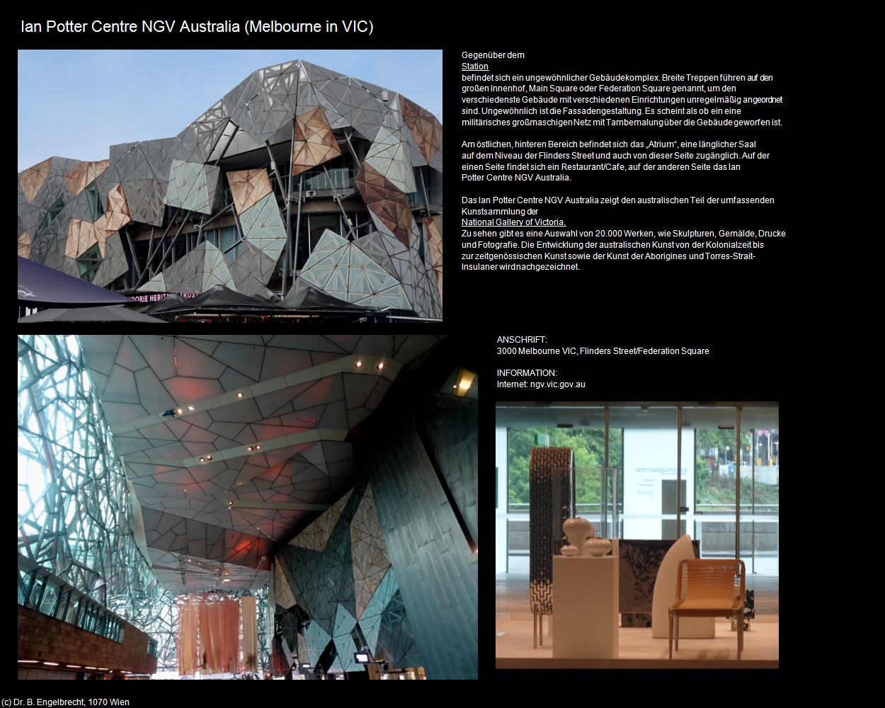 Ian Potter Centre NGV Australia (Melbourne in AUS-VIC) in Kulturatlas-AUSTRALIEN(c)B.Engelbrecht