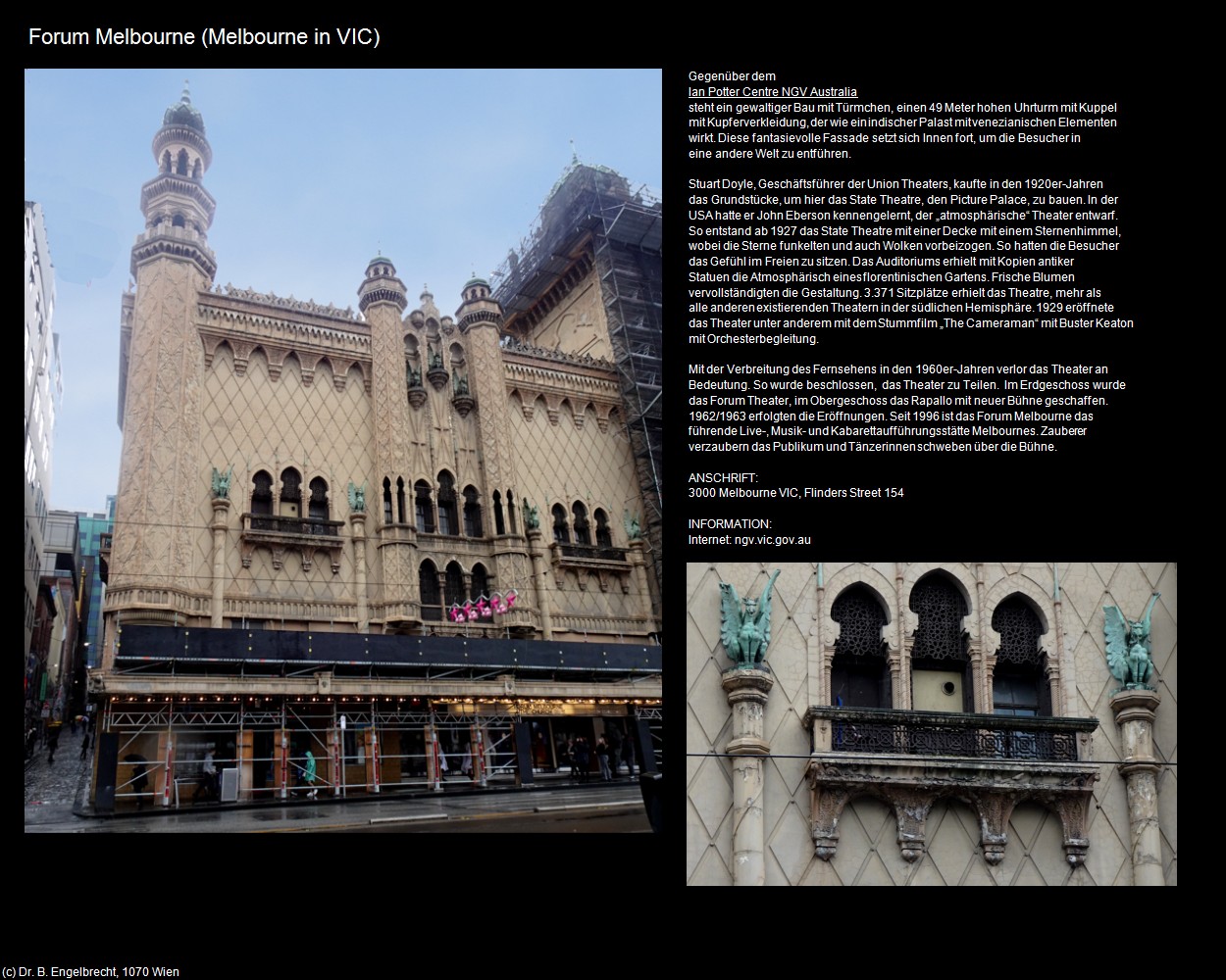 Forum Melbourne (Melbourne in AUS-VIC) in Kulturatlas-AUSTRALIEN(c)B.Engelbrecht