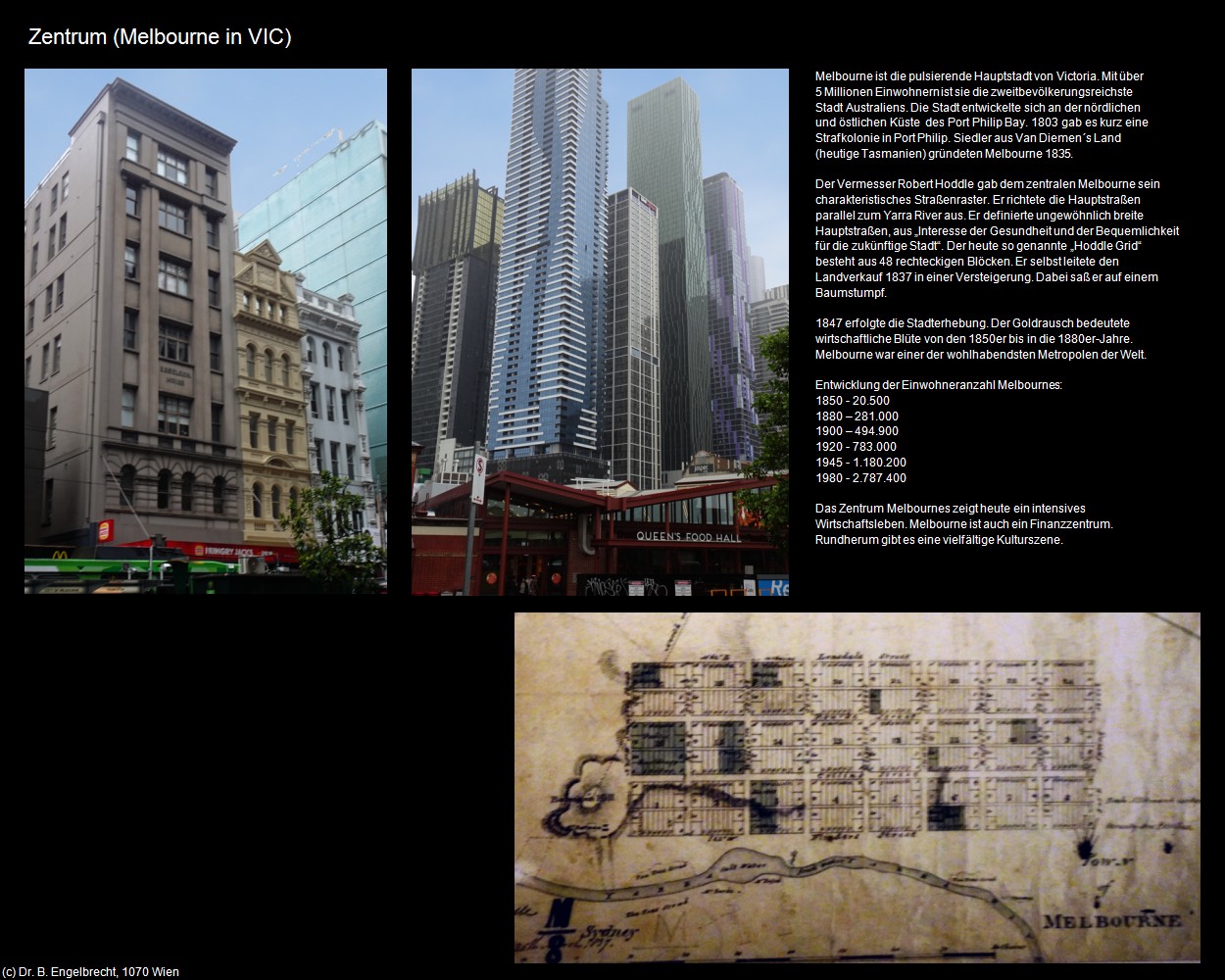Zentrum (Melbourne in AUS-VIC) in Kulturatlas-AUSTRALIEN