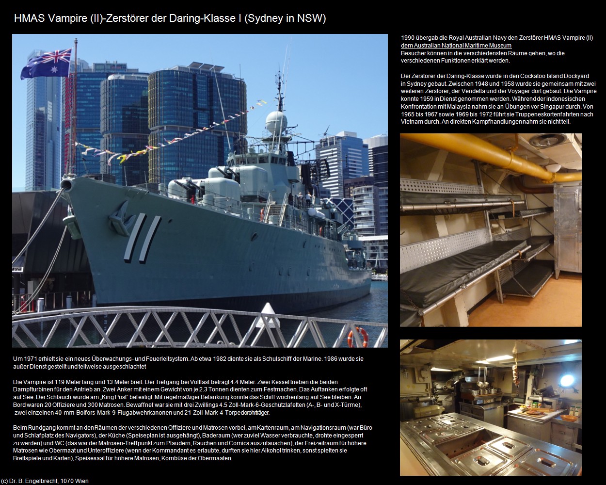 HMAS Vampire I (Sydney in AUS-NSW) in Kulturatlas-AUSTRALIEN(c)B.Engelbrecht