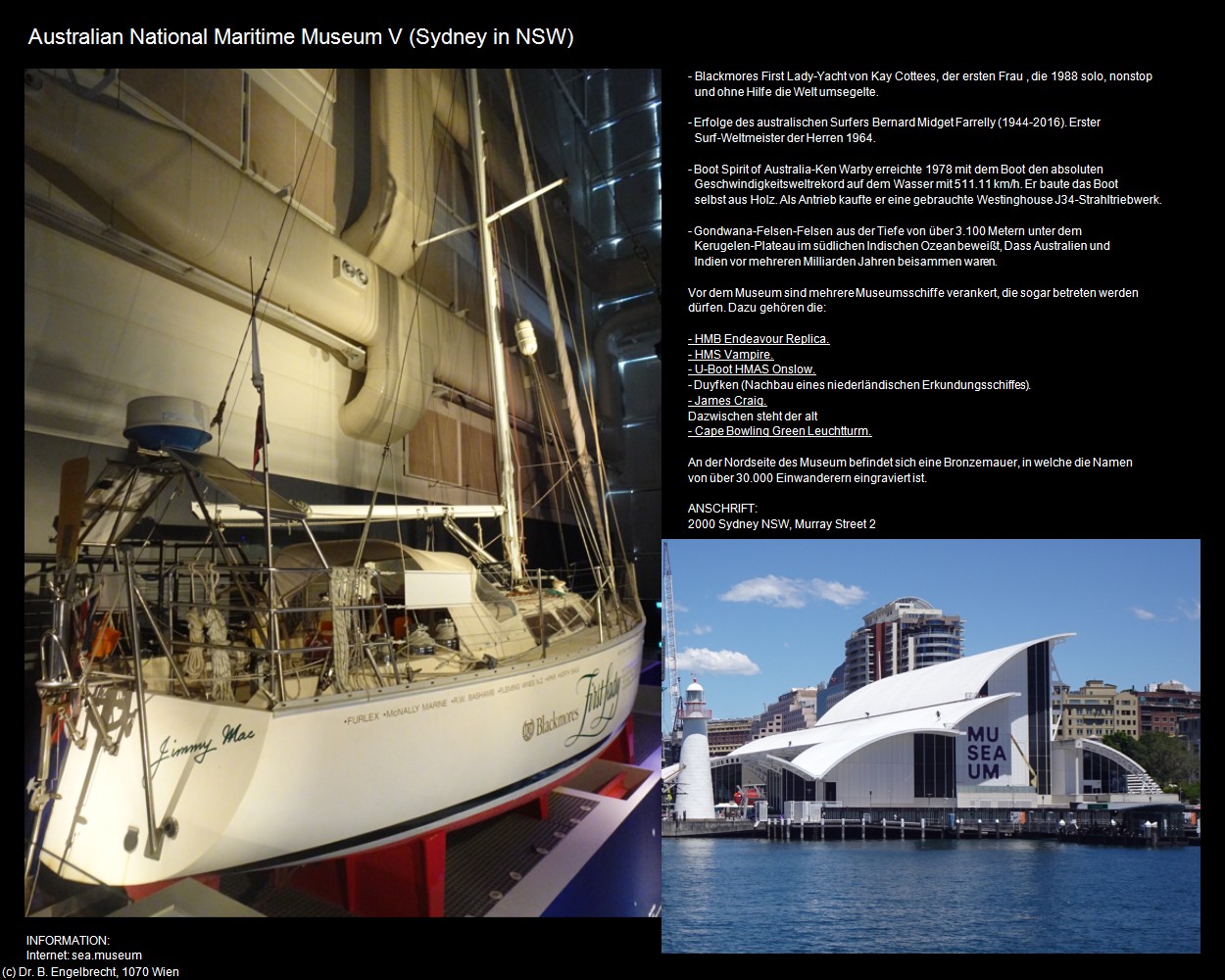 Australian National Maritime Museum V (Sydney in AUS-NSW) in Kulturatlas-AUSTRALIEN(c)B.Engelbrecht