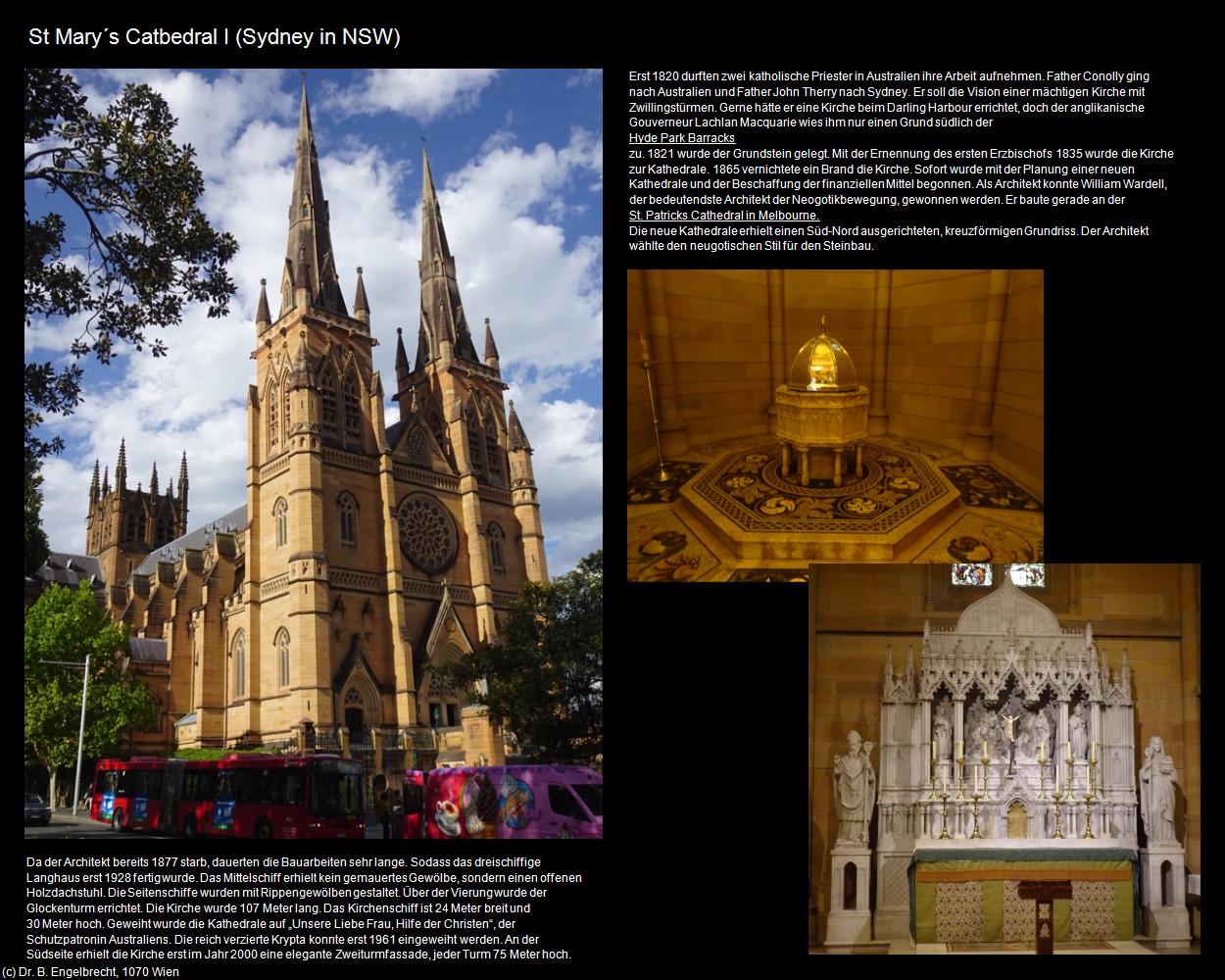 St Mary&lsquo;s Catbedral I  (Sydney in AUS-NSW) in Kulturatlas-AUSTRALIEN(c)B.Engelbrecht