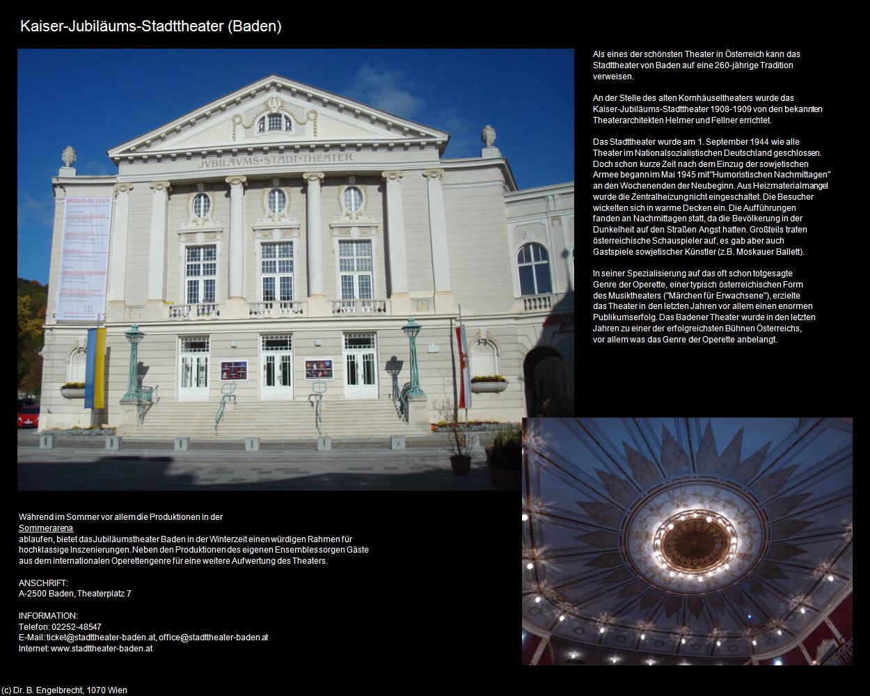 Kaiser-Jubiläums-Stadttheater (Baden bei Wien) in Kulturatlas-NIEDERÖSTERREICH(c)B.Engelbrecht