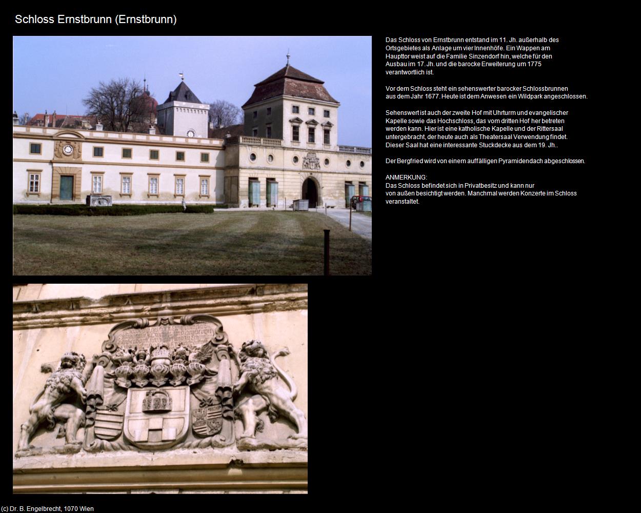 Schloss Ernstbrunn (Ernstbrunn) in Kulturatlas-NIEDERÖSTERREICH
