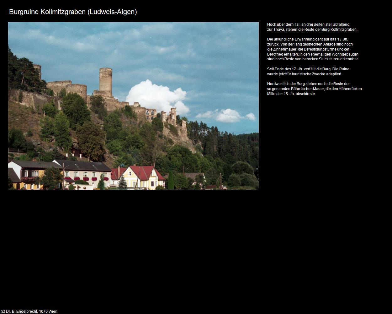 Burgruine Kollmitzgraben (Ludweis-Aigen) in Kulturatlas-NIEDERÖSTERREICH