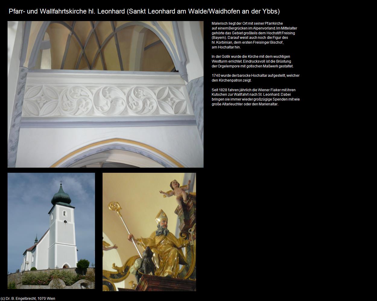 Pfk. hl. Leonhard (Sankt Leonhard am Walde/Waidhofen an der Ybbs) in Kulturatlas-NIEDERÖSTERREICH