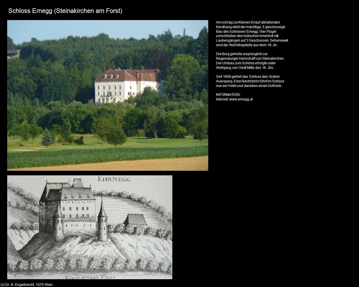 Schloss Ernegg (Steinakirchen am Forst) in Kulturatlas-NIEDERÖSTERREICH