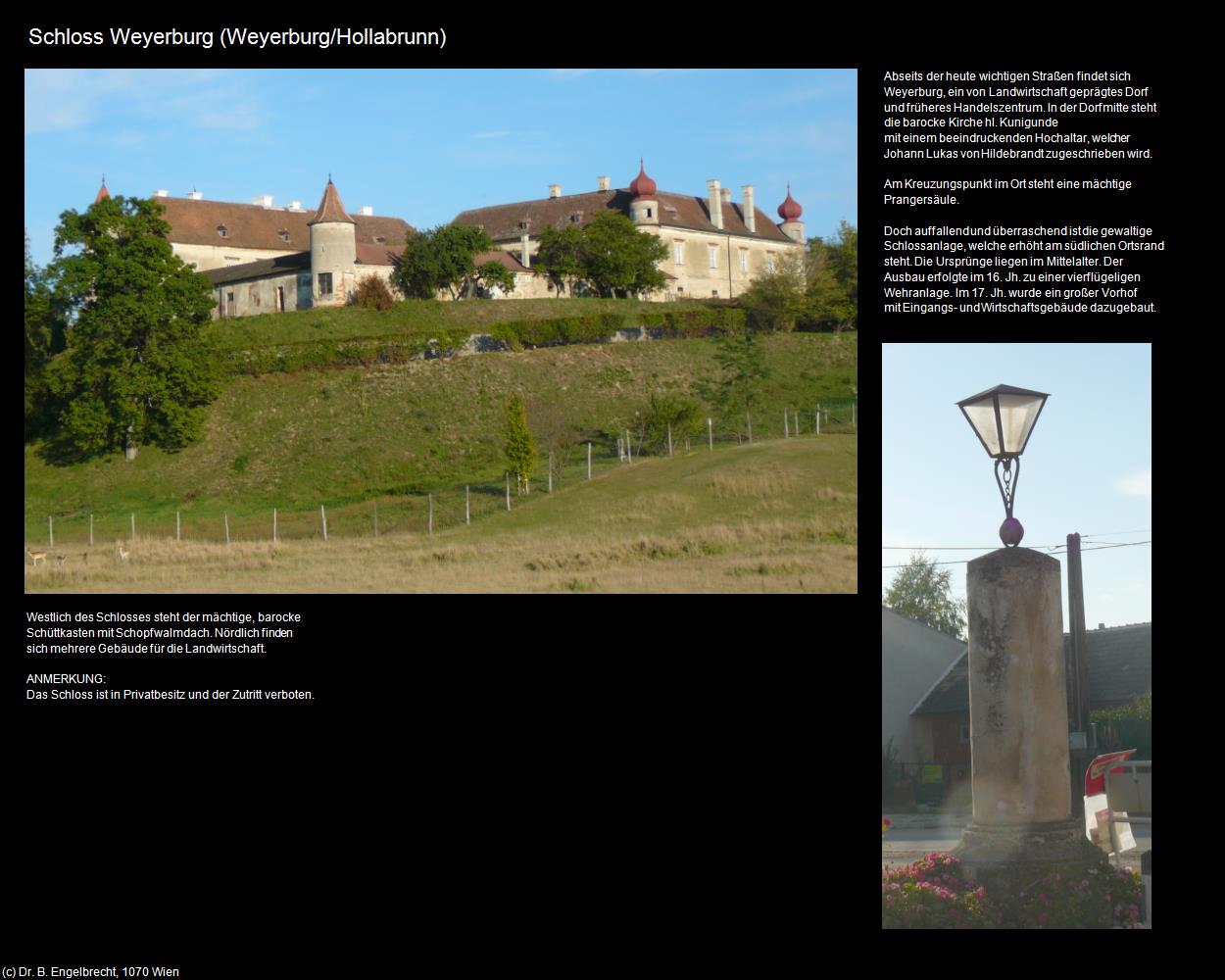 Schloss Weyerburg (Weyerburg/Hollabrunn) in Kulturatlas-NIEDERÖSTERREICH