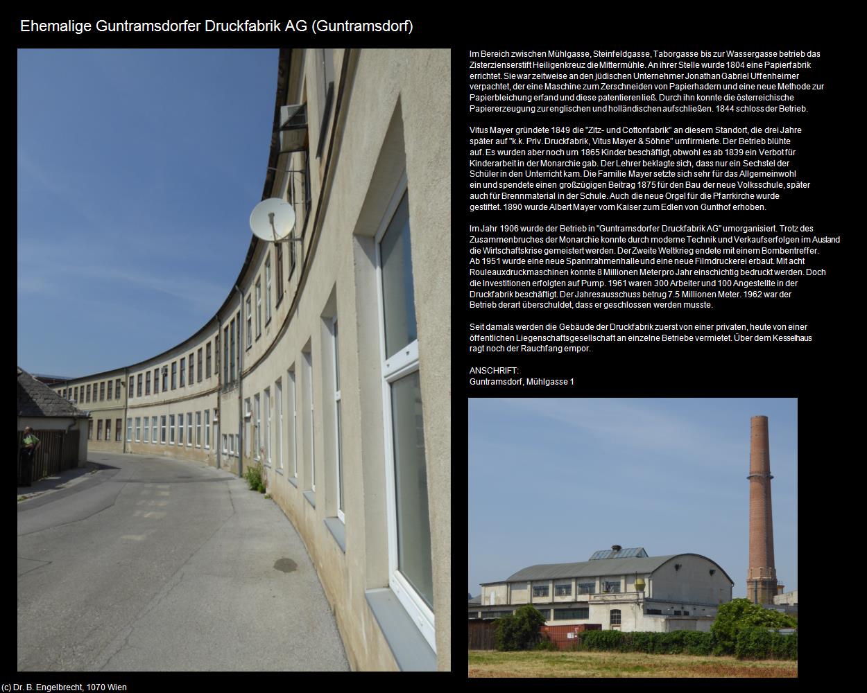 Ehem. Guntramsdorfer Druckfabrik AG  (Guntramsdorf) in Kulturatlas-NIEDERÖSTERREICH