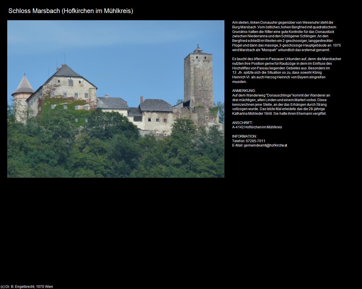 Schloss Marsbach (Hofkirchen im Mühlkreis) in Kulturatlas-OBERÖSTERREICH