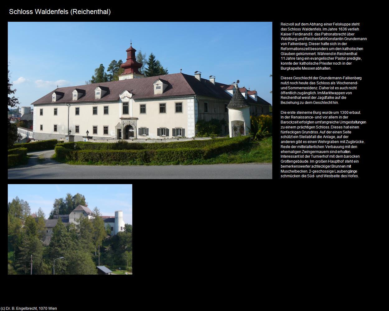 Schloss Waldenfels  (Reichenthal) in Kulturatlas-OBERÖSTERREICH