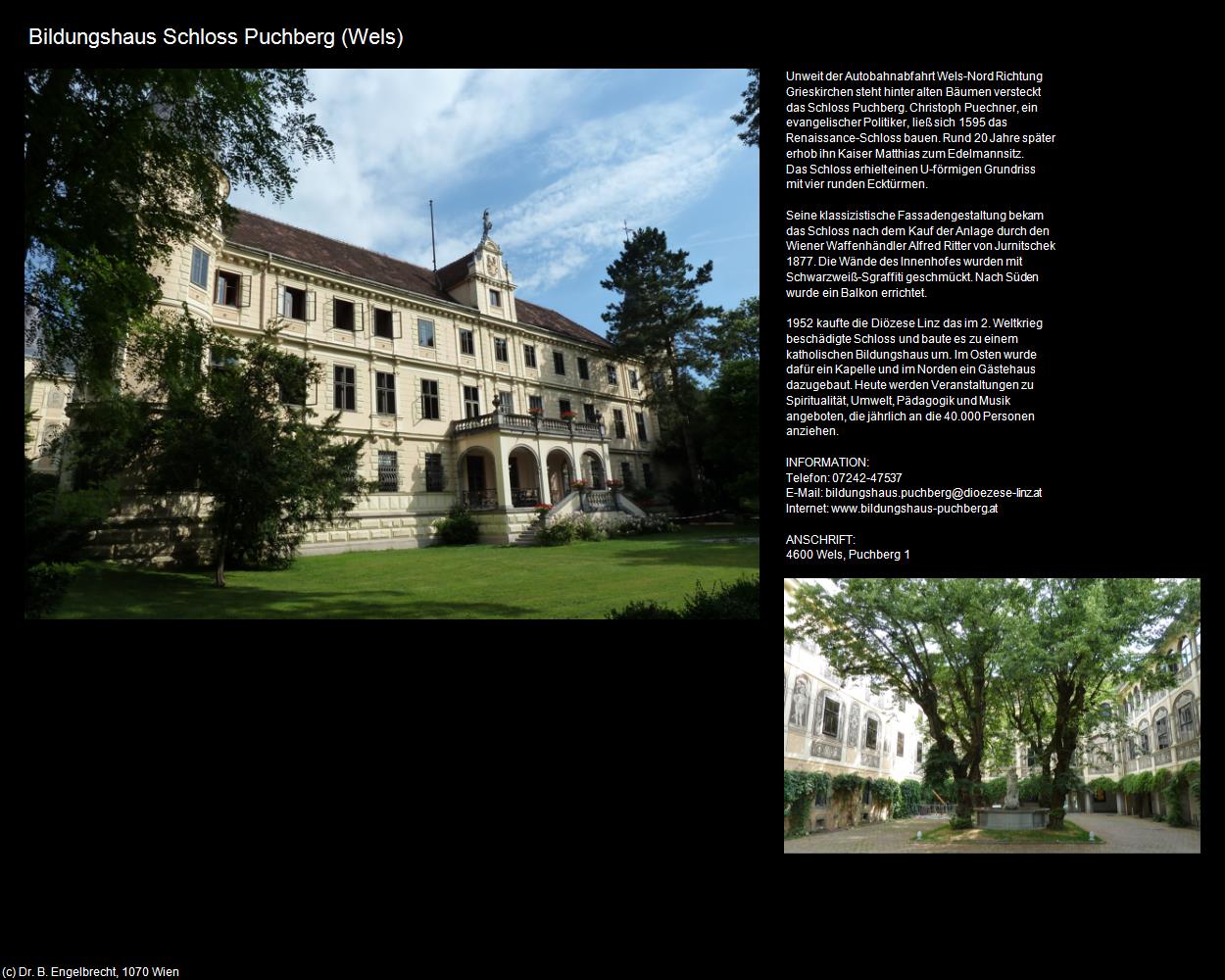 Bildungshaus Schloss Puchberg (Wels) in Kulturatlas-OBERÖSTERREICH