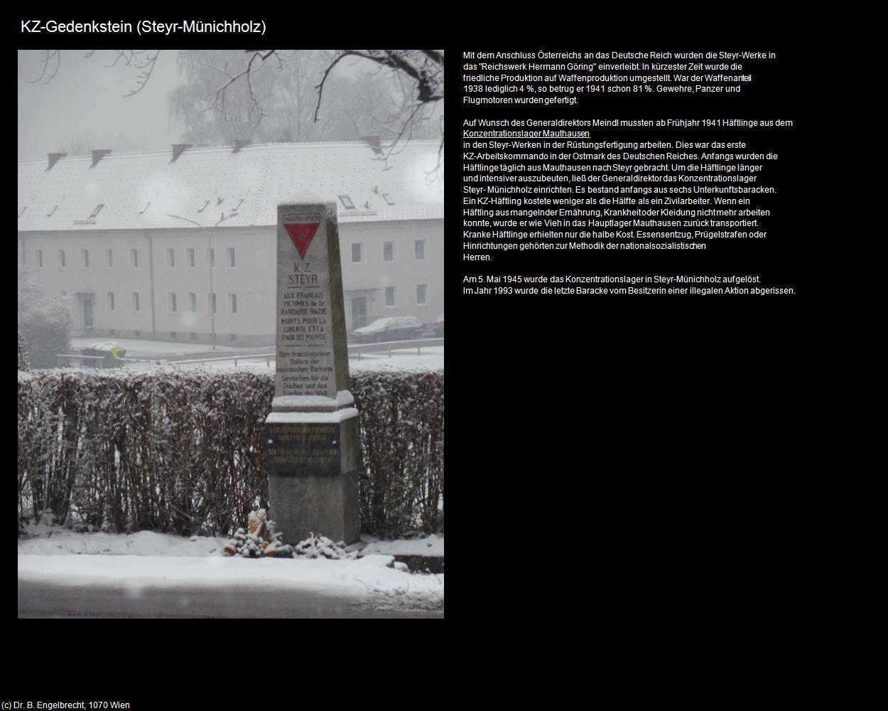 KZ-Gedenkstein (Münichholz) (Steyr) in Kulturatlas-OBERÖSTERREICH(c)B.Engelbrecht