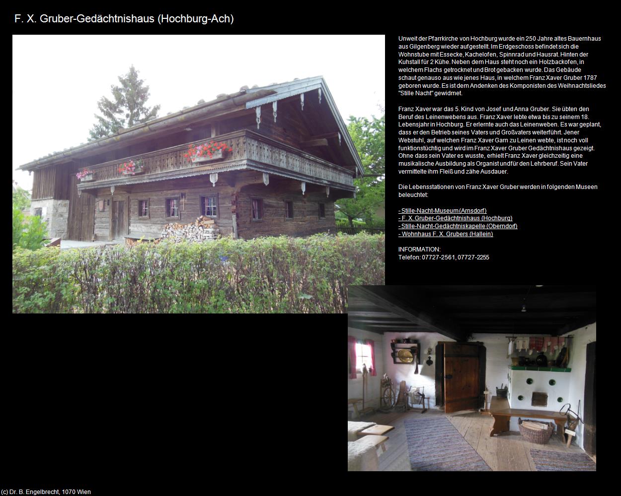 Franz-Xaver-Gruber-Gedächtnishaus/Heimatmuseum (Hochburg) (Hochburg-Ach) in Kulturatlas-OBERÖSTERREICH(c)B.Engelbrecht