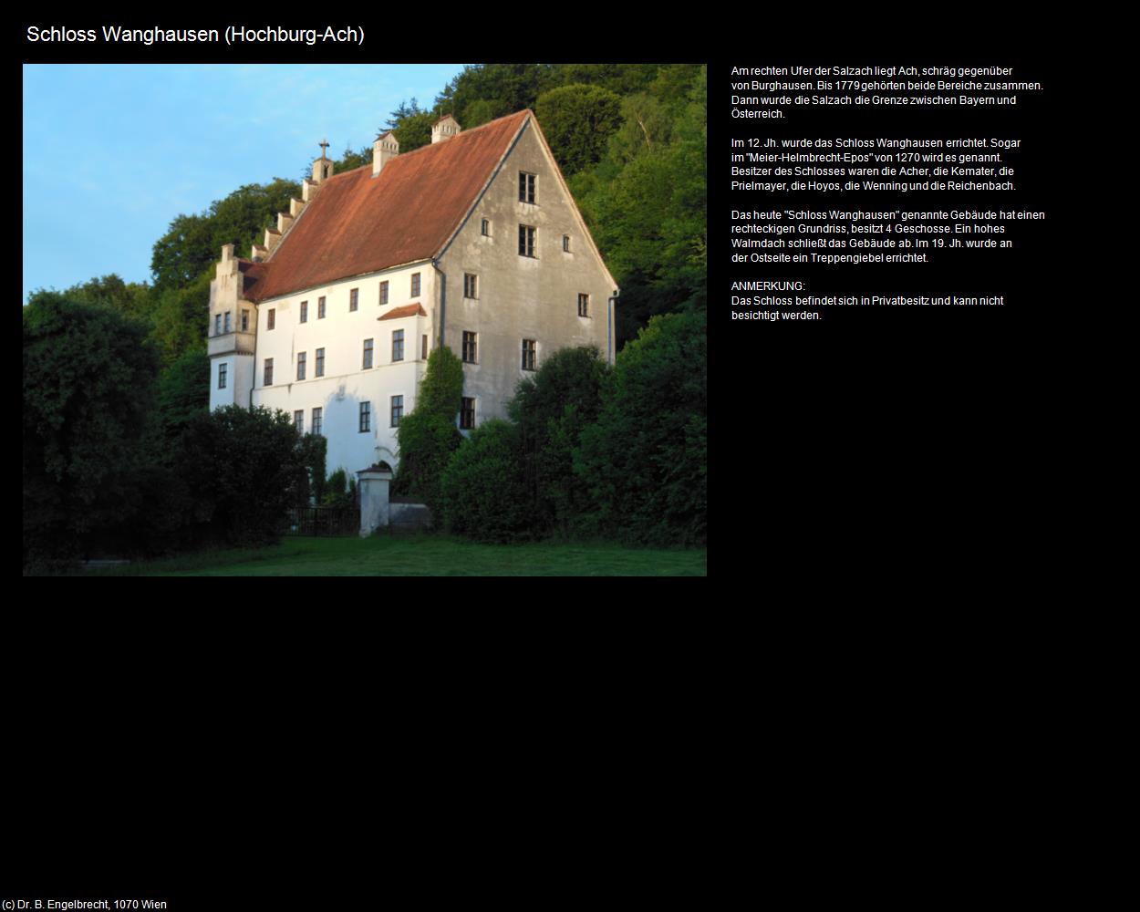 Schloss Wanghausen (Ach) (Hochburg-Ach) in Kulturatlas-OBERÖSTERREICH