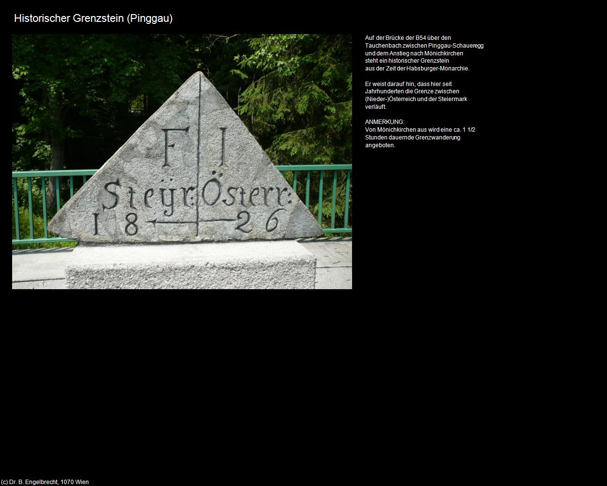 Hist. Grenzstein (Pinggau) in Kulturatlas-STEIERMARK
