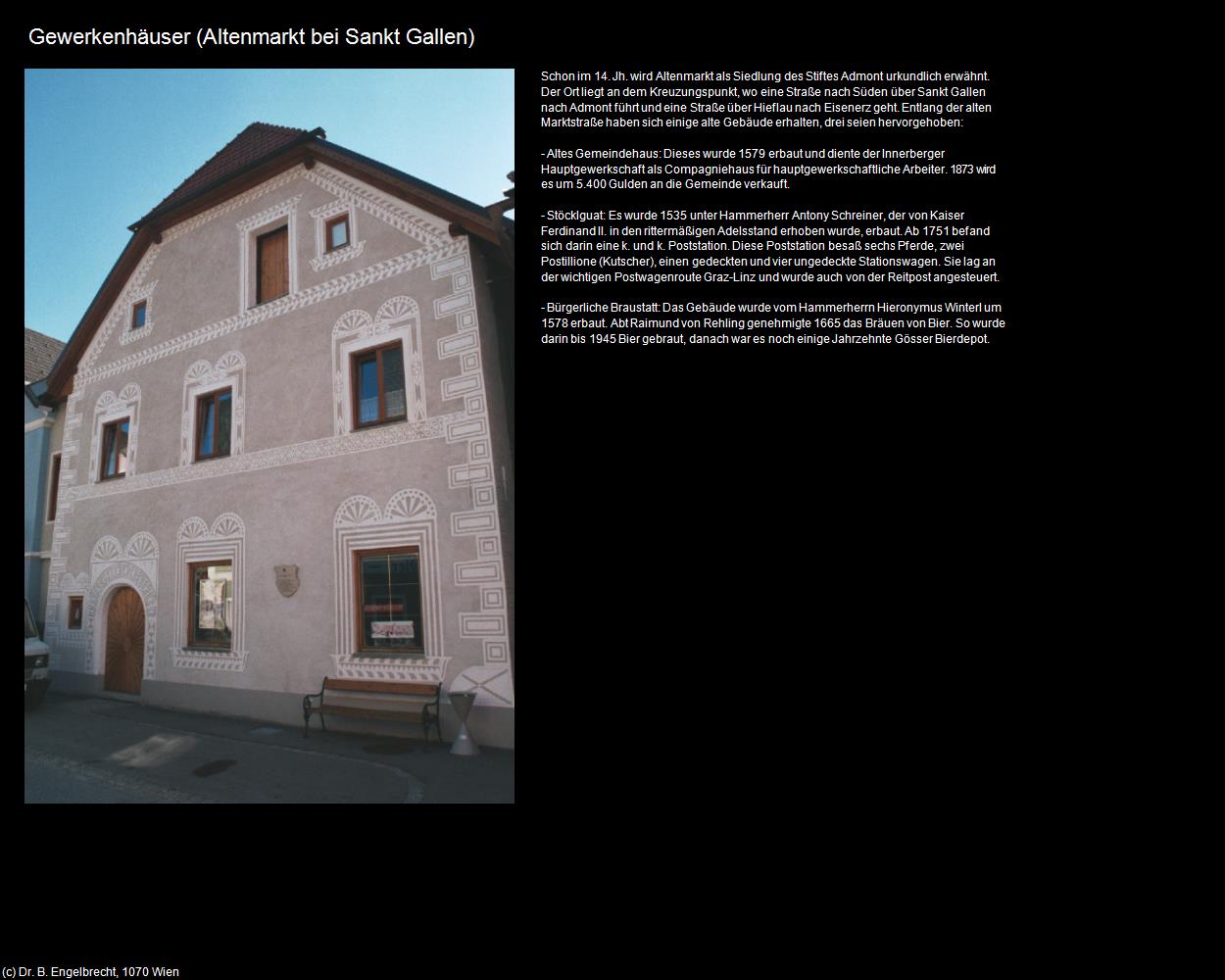 Gewerkenhäuser (Altenmarkt bei Sankt Gallen) in Kulturatlas-STEIERMARK