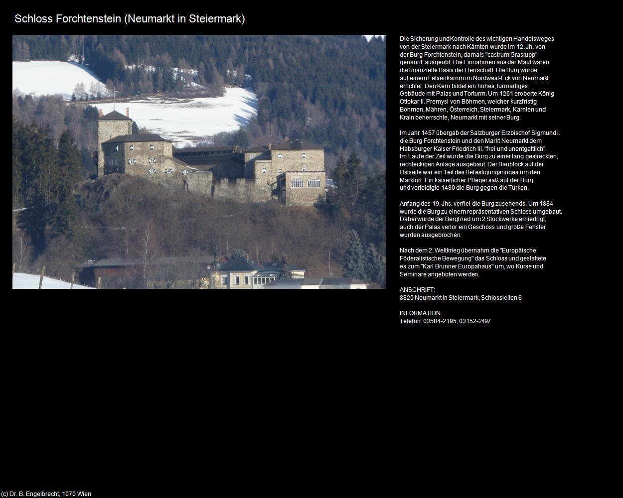 Schloss Forchtenstein  (Neumarkt in Steiermark) in Kulturatlas-STEIERMARK