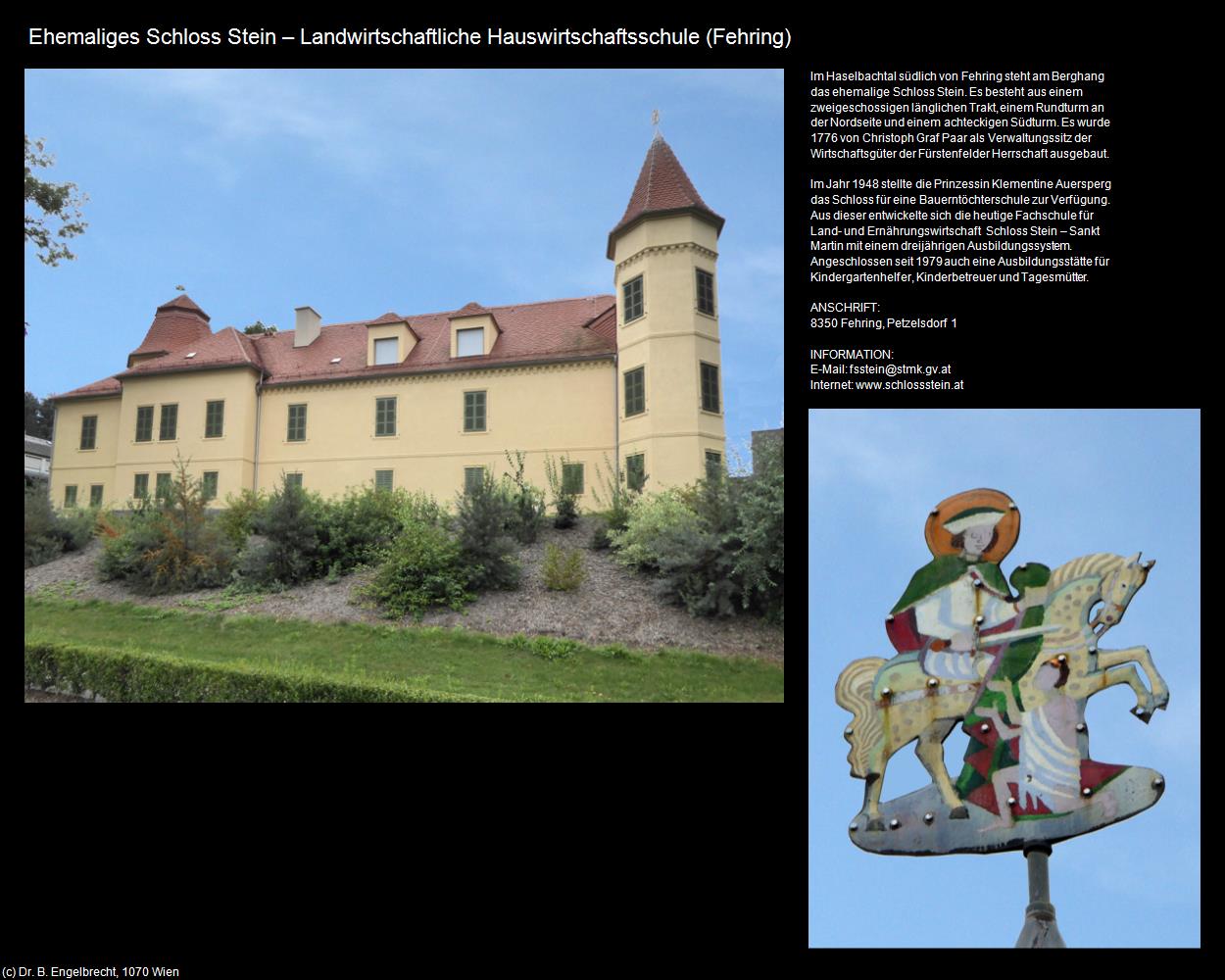 Ehem. Schloss Stein  (Fehring) in Kulturatlas-STEIERMARK