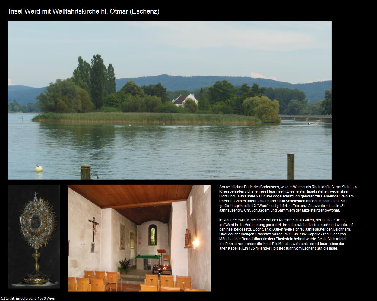Insel Werd mit Wallfk. hl. Otmar (Eschenz bei Stein am Rhein) in SCHWEIZ