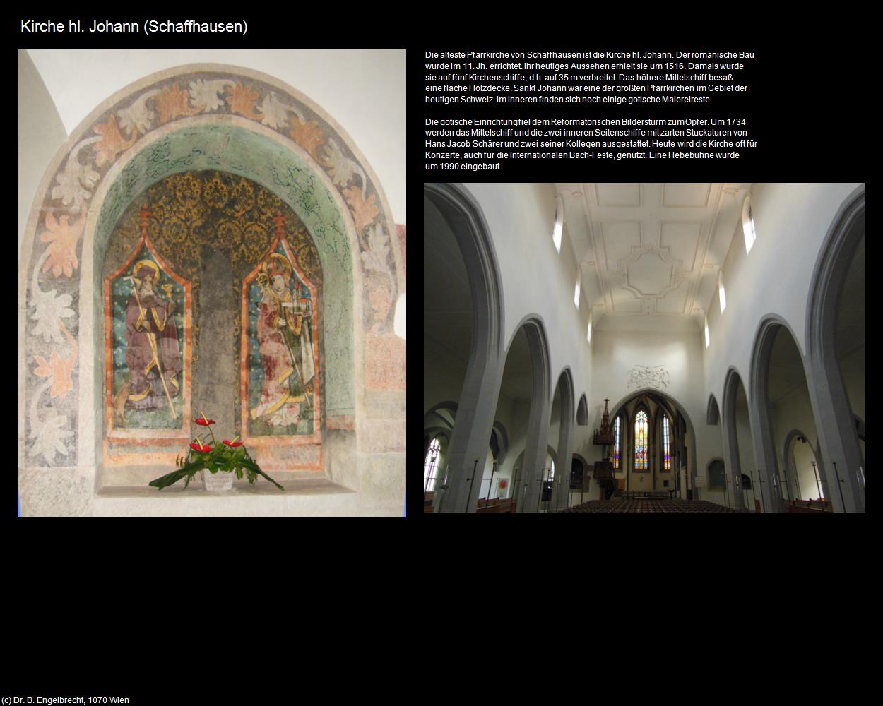 Kirche hl. Johann  (Schaffhausen) in SCHWEIZ