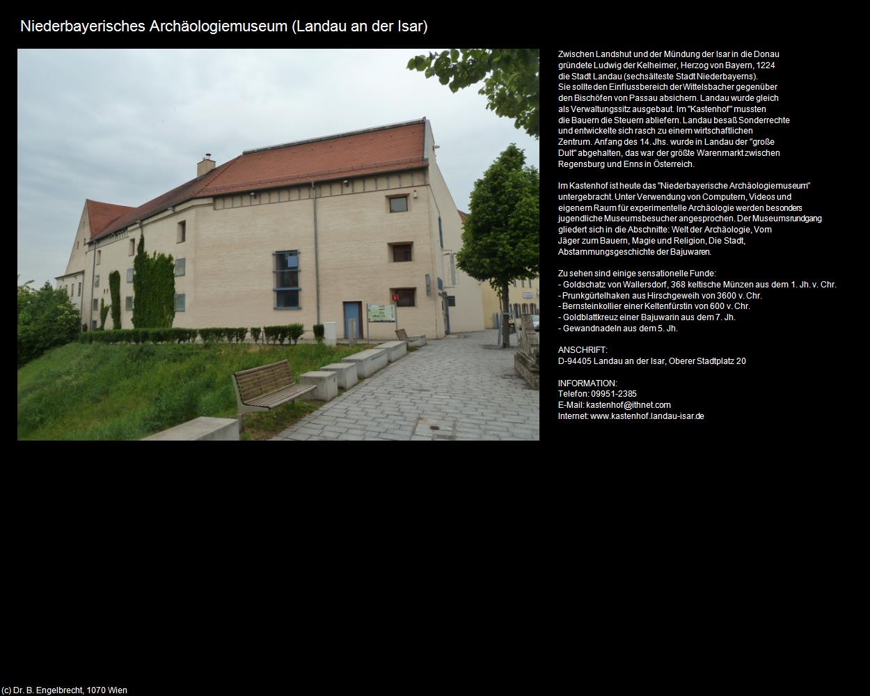 Niederbayerisches Archäologiemuseum (Landau an der Isar) in Kulturatlas-BAYERN